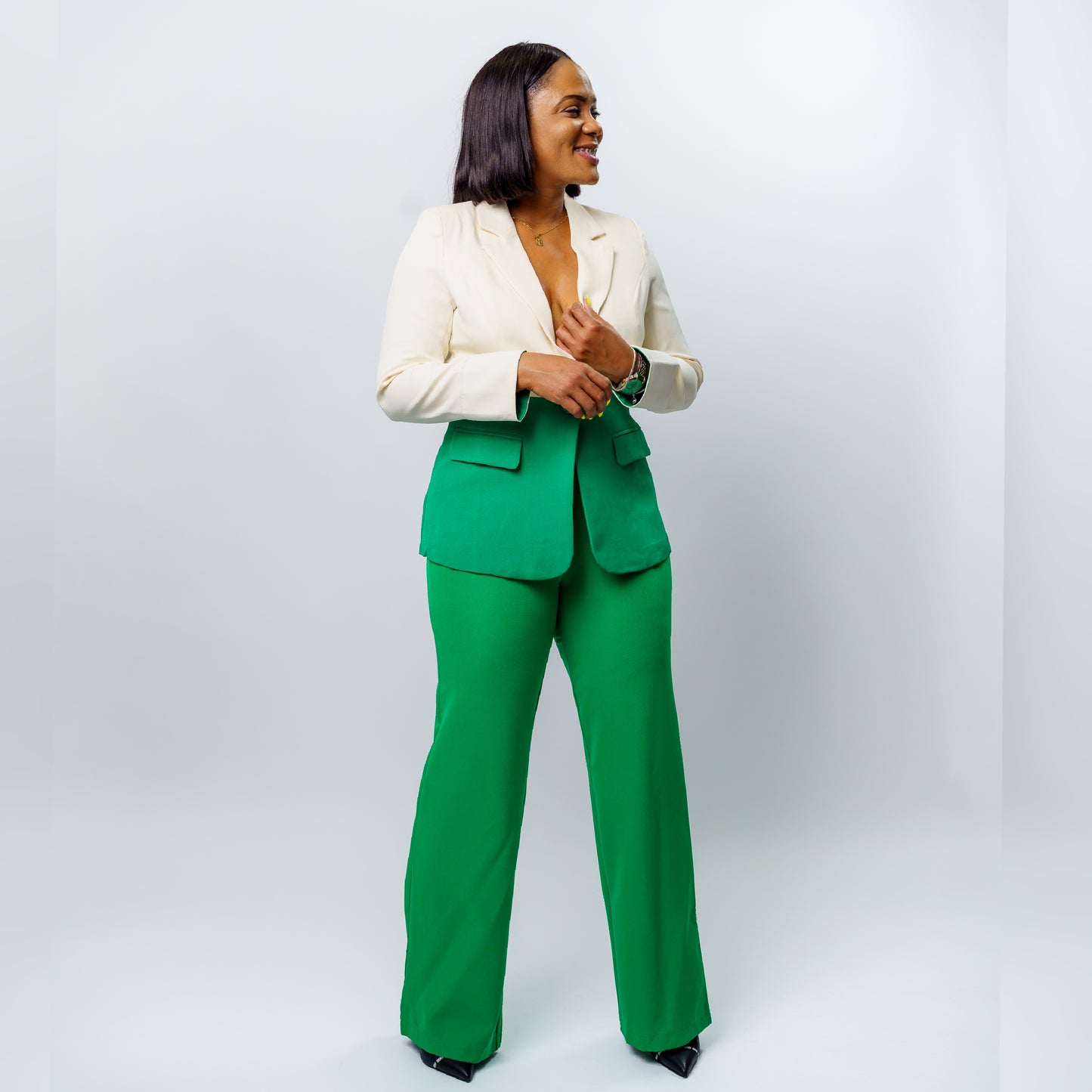 The "Pretty Powerful" Colorblock Pant suit